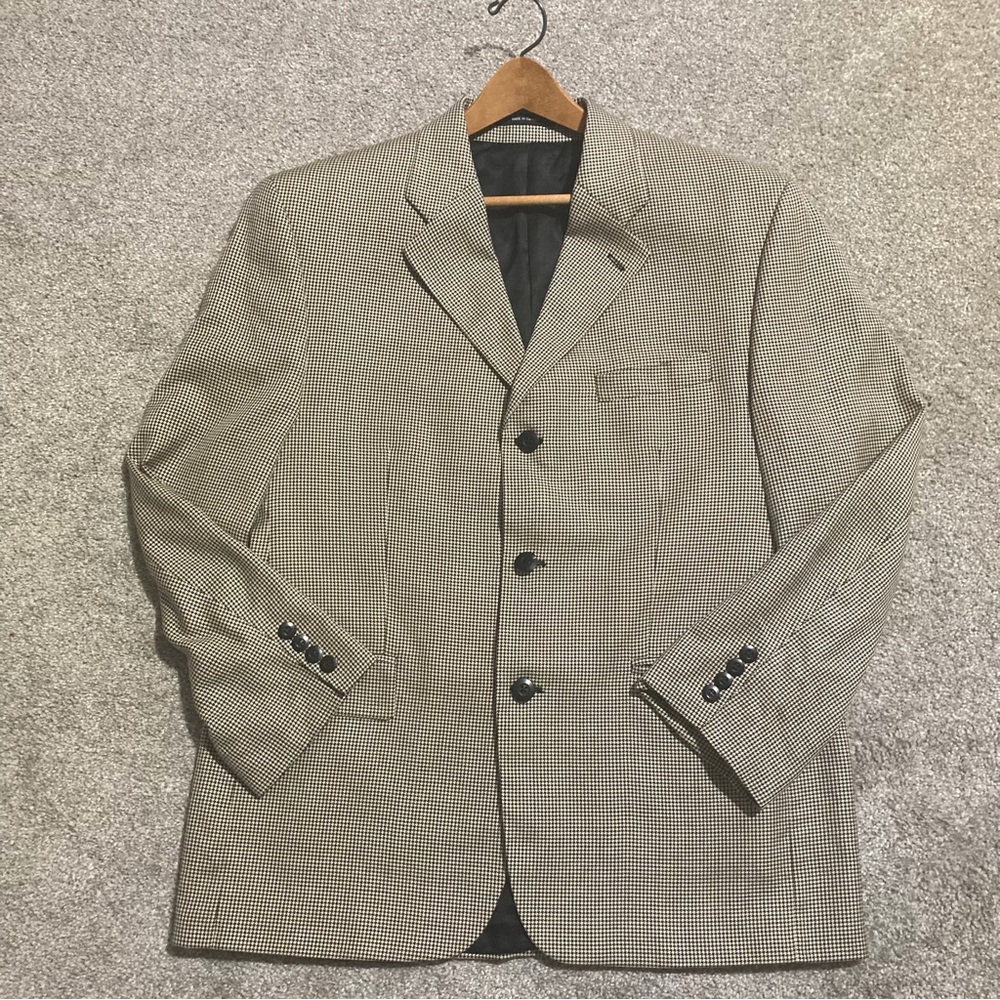VTG  Connoisseur for Gentry Silk/Wool Blend 3 Button Suit Blazer Jacket Coat